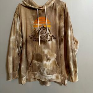 tie dye yosemite hoodie